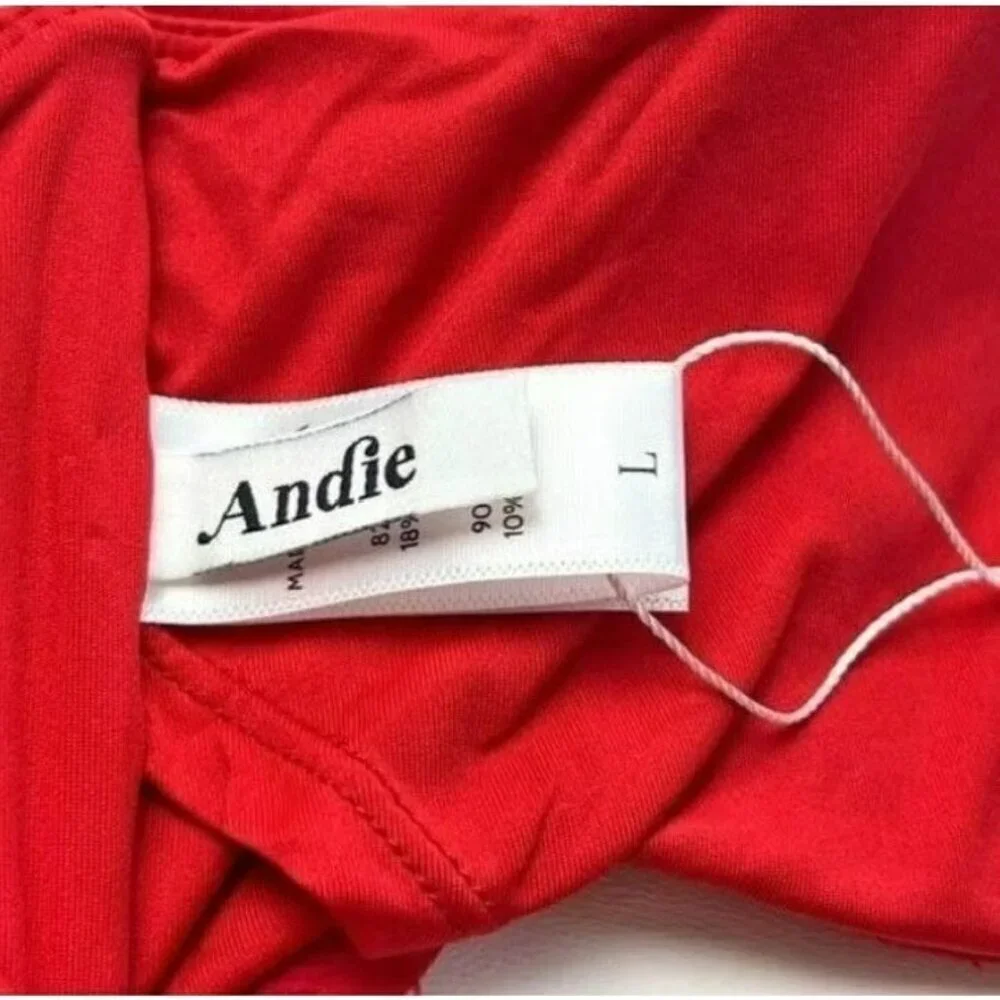Andie Swin The Rio Bikini Top‎ Cherry Red Large